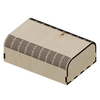 Living Hinge Curved Keepsake Box